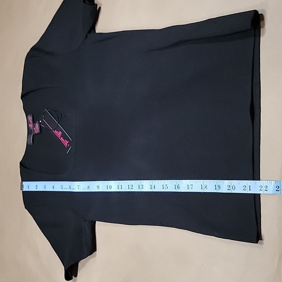 Willi Smith Size S Black Square Neckline Silk Blend Top, NEW with Tag - Picture 8 of 10